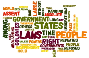 Declaration of Independence Word Cloud